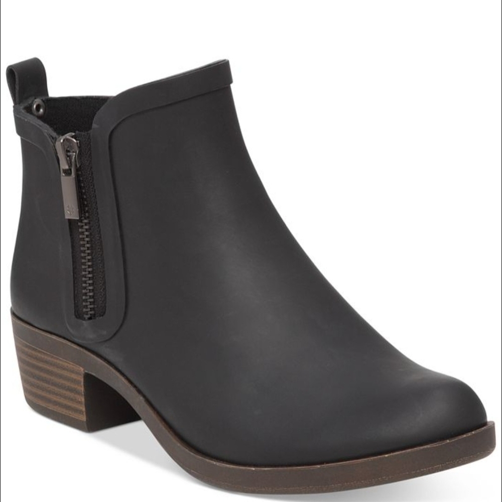 Lucky Brand Women's Brown Rain Ankle Boots